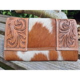 Handmade Boho Hair on Hide Wallet|Waled Boho wedi wneud â llaw
