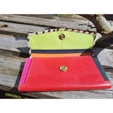 Handmade Boho Hair on Hide Long Clutch|Clutch Boho Hir wedi wneud â llaw