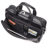 Steffan Black Briefcase|Bag Dogfennau Du Steffan