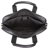 Steffan Black Briefcase|Bag Dogfennau Du Steffan