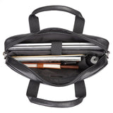 Steffan Black Briefcase|Bag Dogfennau Du Steffan