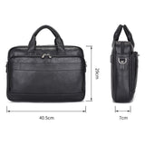 Steffan Black Briefcase|Bag Dogfennau Du Steffan