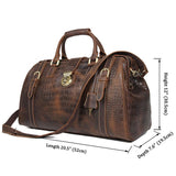 Deluxe Leather Travel Bag|Bag Teithio Lledr