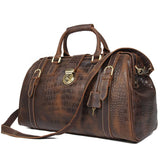 Deluxe Leather Travel Bag|Bag Teithio Lledr