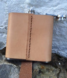 Hip Flask - 'Rum'|Fflasg Ledr 'Rum' - Lledar