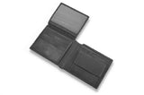 RFID Black Leather Wallet|Waled Lledr Du RFID - Lledar 