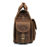 Pancho Light Crazy Horse Satchel|Satchel Lledr Pancho Golau