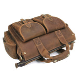 Pancho Light Crazy Horse Satchel|Satchel Lledr Pancho Golau