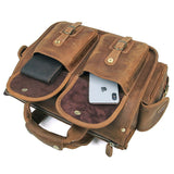 Pancho Light Crazy Horse Satchel|Satchel Lledr Pancho Golau