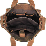 Pancho Light Crazy Horse Satchel|Satchel Lledr Pancho Golau