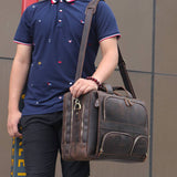 Caprio Crazy Horse Weekend Bag|Bag Penwythnos Crazy Horse Caprio - Lledar