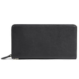 Black Leather Organizer Wallet|Waled Gyfluniwr Du