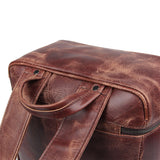 Pyre Crackle Leather Back Pack|Bag Cefn Pyre - Lledar