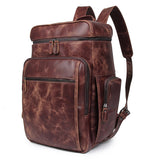 Pyre Crackle Leather Back Pack|Bag Cefn Pyre - Lledar