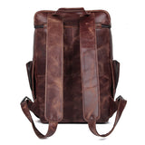 Pyre Crackle Leather Back Pack|Bag Cefn Pyre - Lledar 
