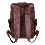 Pyre Crackle Leather Back Pack|Bag Cefn Pyre - Lledar