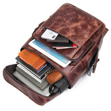 Pyre Crackle Leather Back Pack|Bag Cefn Pyre - Lledar