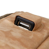 Madryn Leather Back Pack|Sach Gefn Lledr Madryn