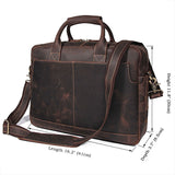 Olivier Crazy Horse Briefcase|Bag Dogfennau Crazy Horse Olivier - Lledar