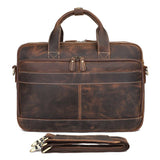 Steffan Crazy Horse Briefcase|Bag Dogfennau Crazy Horse Steffan
