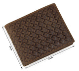 Woven Leather Zip Wallet|Waled Lledr Gwe