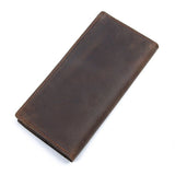 Large Brown Crazy Horse Clutch Wallet|Waled Crazy Horse Brown Mawr