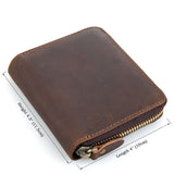 Crazy Horse Leather Zip Wallet|Waled Lledr Crazy Horse Sip