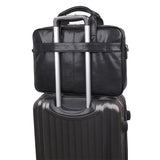 Steffan Black Briefcase|Bag Dogfennau Du Steffan