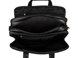 Black Austin Briefcase Laptop Bag|Bag Dogfennau Du Austin - Lledar 