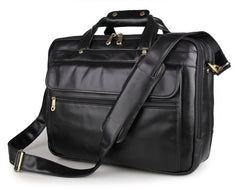 Black Austin Briefcase Laptop Bag|Bag Dogfennau Du Austin