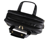Black Austin Briefcase Laptop Bag|Bag Dogfennau Du Austin - Lledar 