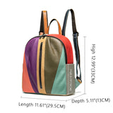 Idaho Leather Colourful Backpack