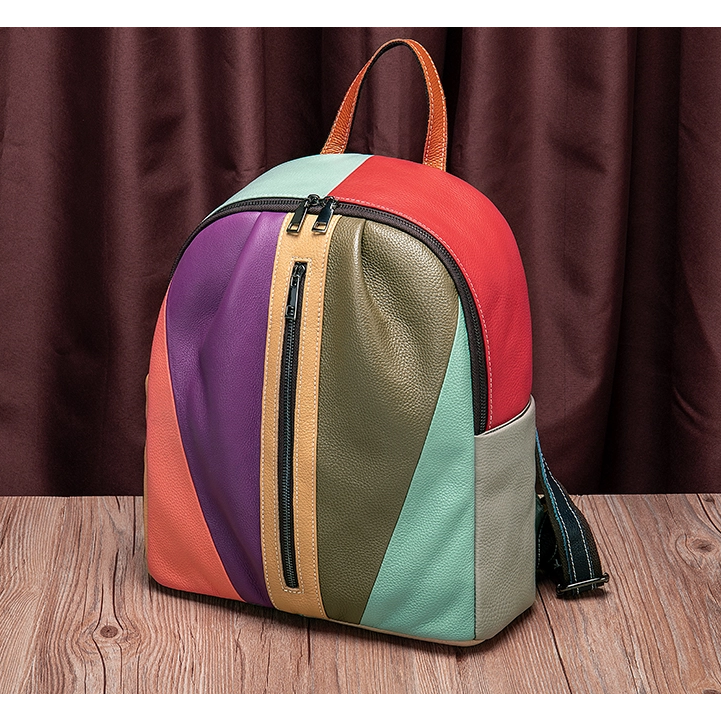 Idaho Colourful Leather Backpack | Lledar Idaho Colourful Leather Backpack | Lledar