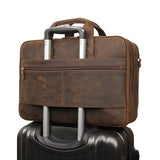 Stallone Crazy Horse Suitcase Attachment Briefcase|Atodiad Teithio Crazy Horse Stallone - Lledar 