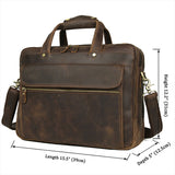 Nicholson Crazy Horse Briefcase|Briffces Crazy Horse Nicholson - Lledar 