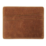 Crazy Horse Leather Card Holder|Waled Gardiau Crazy Horse - Lledar 