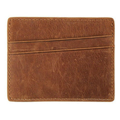 Crazy Horse Leather Card Holder|Waled Gardiau Crazy Horse
