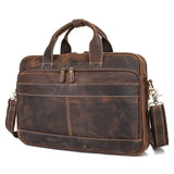 Steffan Crazy Horse Briefcase|Bag Dogfennau Crazy Horse Steffan