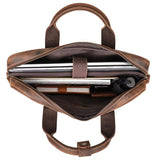 Steffan Crazy Horse Briefcase|Bag Dogfennau Crazy Horse Steffan