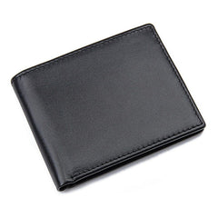 Black Leather Wallet|Waled Lledr Du